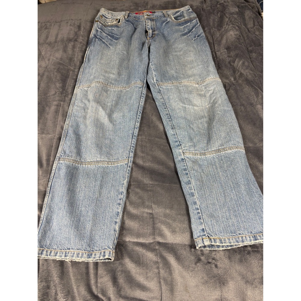 Cortech Tour Master‎ MOD Mens Blue Riding Jeans Leather Lined 36x30 Light Wash